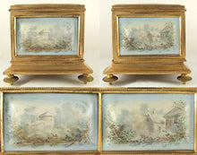 Load image into Gallery viewer, Antique French Gilt Bronze & Enamel Jewelry Casket / Box, Children at Play