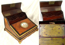 Load image into Gallery viewer, Antique French TAHAN Lap Desk Gilt Bronze & Hand Painted Porcelain Plaque
