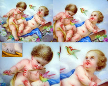 Load image into Gallery viewer, Antique French TAHAN Lap Desk Gilt Bronze & Hand Painted Porcelain Plaque