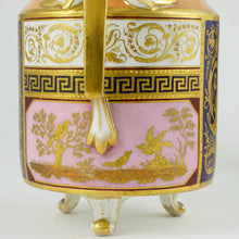 Load image into Gallery viewer, Antique Vienna Austria Porcelain Hand Painted Teapot & Creamer Set, Raised Gold Enamel Nude Portrait of Goddess Diana