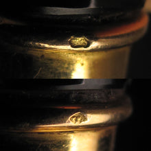 Load image into Gallery viewer, Antique French 18K Gold Wax Seal Desk Stamp Carved Smoky Topaz Handle