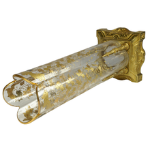 Load image into Gallery viewer, Antique Victorian Bohemian Moser Raised Enamel Glass Vase