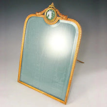 Load image into Gallery viewer, Large Antique Gilt Bronze & Jasperware Medallion Empire Style Picture Photo Frame