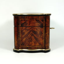 Load image into Gallery viewer, Antique French TAHAN Paris Burl Wood Tea Caddy Box with Three Canisters
