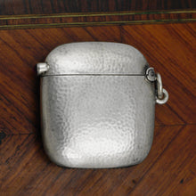 Load image into Gallery viewer, Antique Austrian .800 Silver Ruby & Diamond Jeweled Vesta Case Match Safe