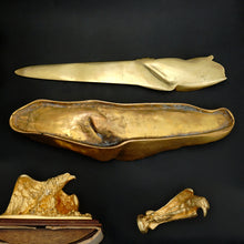 Load image into Gallery viewer, Art Nouveau French Gilt Bronze Desk Set by Albert Marionnet, Eagles