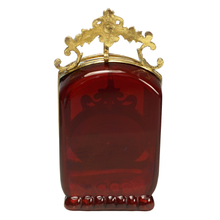 Load image into Gallery viewer, Antique Victorian Beveled Glass Box Pocket Watch Display Vitrine Stand