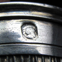 Load image into Gallery viewer, Antique French Sterling Silver Pate de Verre Art Glass Opera Liquor Flask Bottle