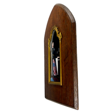 Load image into Gallery viewer, Antique French Limoges Enamel on Copper Portrait Plaque of Joan of Arc