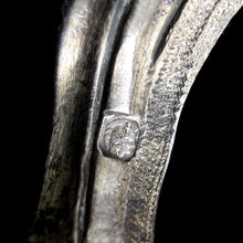 Load image into Gallery viewer, Antique French Sterling Silver & Continental Porcelain Bowl Hand Painted Flowers Gilt Scalloped Rim