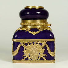 Load image into Gallery viewer, Antique French Porcelain Inkwell Bronze Ormolu Empire Style Mounts