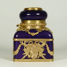 Load image into Gallery viewer, Antique French Porcelain Inkwell Bronze Ormolu Empire Style Mounts