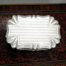 Load image into Gallery viewer, Antique French Silver Compact Mirror Powder Box, Case