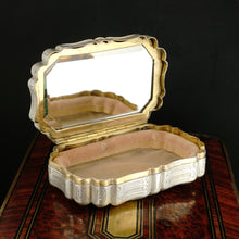 Load image into Gallery viewer, Antique French Silver Compact Mirror Powder Box, Case