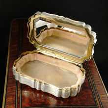 Load image into Gallery viewer, Antique French Silver Compact Mirror Powder Box, Case