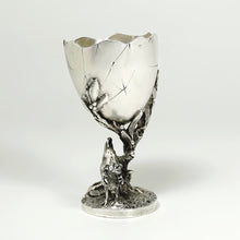 Load image into Gallery viewer, Antique French Sterling Silver Egg Cup Animalier Figural Chickens