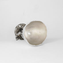 Load image into Gallery viewer, Antique French Sterling Silver Egg Cup Animalier Figural Chickens