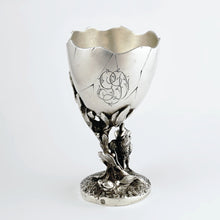 Load image into Gallery viewer, Antique French Sterling Silver Egg Cup Animalier Figural Chickens