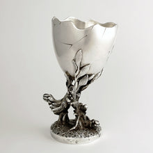 Load image into Gallery viewer, Antique French Sterling Silver Egg Cup Animalier Figural Chickens