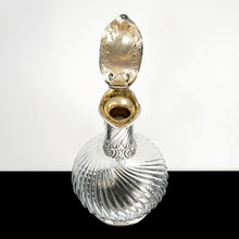 Load image into Gallery viewer, Antique French Sterling Silver Cut Crystal Claret Jug, Ewer