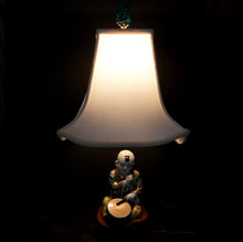 Load image into Gallery viewer, Vintage Chinoiserie Asian Porcelain Figural Lamp