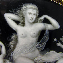 Load image into Gallery viewer, Antique French Grisaille Miniature Portrait, Nude Goddess & Cherubs