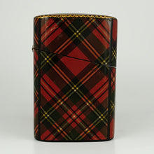 Load image into Gallery viewer, Antique Scottish Tartanware Box Perfume Caddy Eglomise Scent Bottles Grand Tour Souvenir Clan Stuart Tartan
