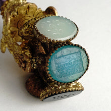 Load image into Gallery viewer, Antique French Palais Royal Wax Seal Wheel Multiple Intaglio Letter Desk Stamp