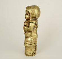 Load image into Gallery viewer, Antique Victorian Figural Wax Seal Desk Stamp, Baby in Swaddling