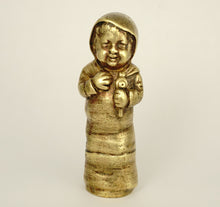 Load image into Gallery viewer, Antique Victorian Figural Wax Seal Desk Stamp, Baby in Swaddling