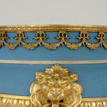 Load image into Gallery viewer, Antique Wedgwood Blue Jasperware Cache Pot Vase Gilt Bronze Mounts