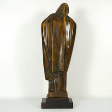 Load image into Gallery viewer, French Art Deco Bronze Sculpture Lucienne Heuvelmans Madonna & Baby Jesus