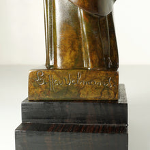 Load image into Gallery viewer, French Art Deco Bronze Sculpture Lucienne Heuvelmans Madonna & Baby Jesus