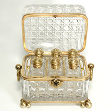 Load image into Gallery viewer, Antique Baccarat French Cut Crystal Perfume Box, Casket