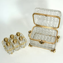 Load image into Gallery viewer, Antique Baccarat French Cut Crystal Perfume Box, Casket