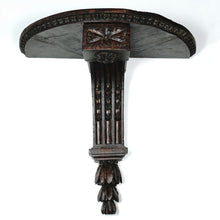 Load image into Gallery viewer, Pair Antique French Carved Wood Corbel Wall Shelves Neoclassical Acanthus