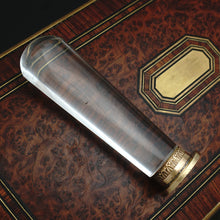 Load image into Gallery viewer, Antique Wax Seal Desk Stamp Armorial Heraldic Coat of Arms Bronze Glass Handle