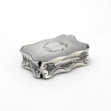Load image into Gallery viewer, Antique Victorian Sterling Silver Vinaigrette, Nathaniel Mills, Birmingham 1858
