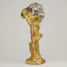 Load image into Gallery viewer, Antique French Signed Bronze Wax Seal Desk Stamp Figural Cat Sculpture by A. Marionnet