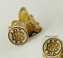 Load image into Gallery viewer, Alexandre Auguste Caron Art Deco French Bronze Sculpture Wax Seal, Hound Dog