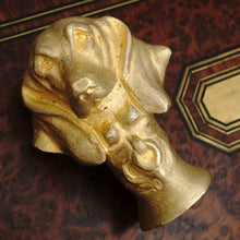 Load image into Gallery viewer, Alexandre Auguste Caron Art Deco French Bronze Sculpture Wax Seal, Hound Dog