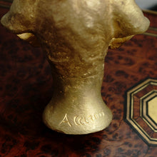 Load image into Gallery viewer, Alexandre Auguste Caron Art Deco French Bronze Sculpture Wax Seal, Hound Dog