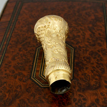 Load image into Gallery viewer, Antique French Gilt Ormolu Dress Cane Parasol Handle