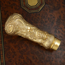 Load image into Gallery viewer, Antique French Gilt Ormolu Dress Cane Parasol Handle