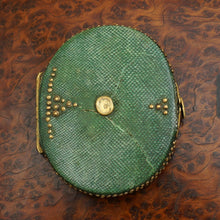 Load image into Gallery viewer, Antique French Miniature Portrait Painting Gentleman in Red Coat, Shagreen Case