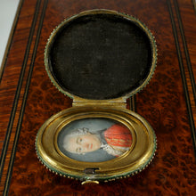 Load image into Gallery viewer, Antique French Miniature Portrait Painting Gentleman in Red Coat, Shagreen Case