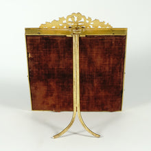 Load image into Gallery viewer, Antique French Miniature Portrait Painting, Dore Bronze Frame