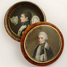 Load image into Gallery viewer, Antique French Miniature Portrait Snuff Box, Hidden Napoleon Mourning Memento