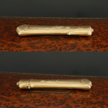 Load image into Gallery viewer, Art Nouveau French Silver Needle Case Rare Hinged Etui, Ladies & Cat, Signed Frederic Vernon, Julian Duval