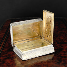 Load image into Gallery viewer, Antique Georgian Sterling Silver Book Form Vinaigrette, John Reilly, London 1804